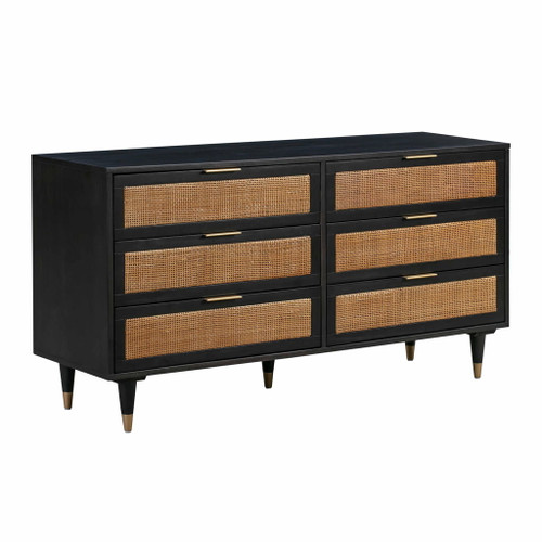 Sierra Noir - 6 Drawer Dresser - Black Sierra Noir - 6 Drawer Dresser - Black