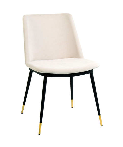 Evora - Velvet Chair With Gold Legs (Set of 2)