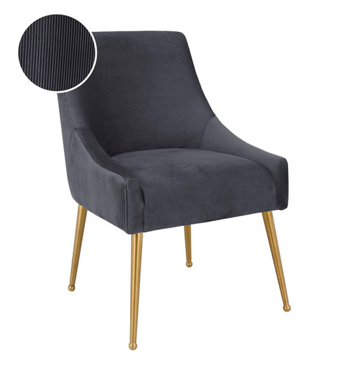 Beatrix - Pleated Velvet Side Chair