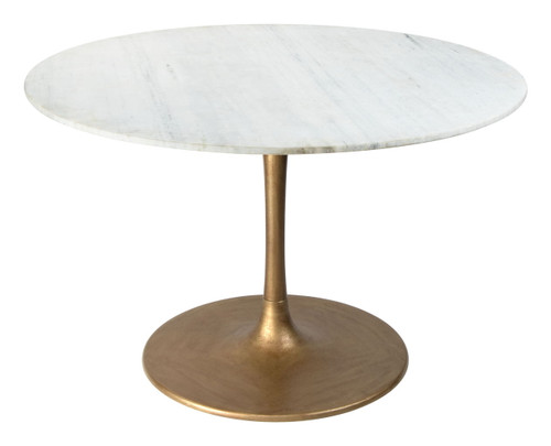 Ithaca - Dining Table - White & Gold