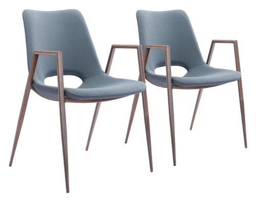 Desi - Dining Chair Walnut Legs (Set of 2)