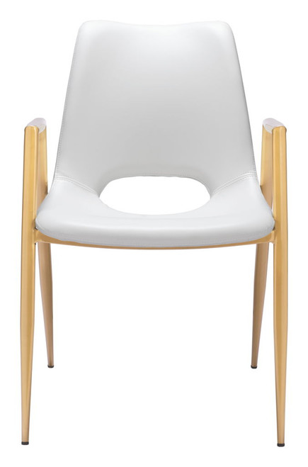 Desi - Dining Chair With Gold Legs (Set of 2)