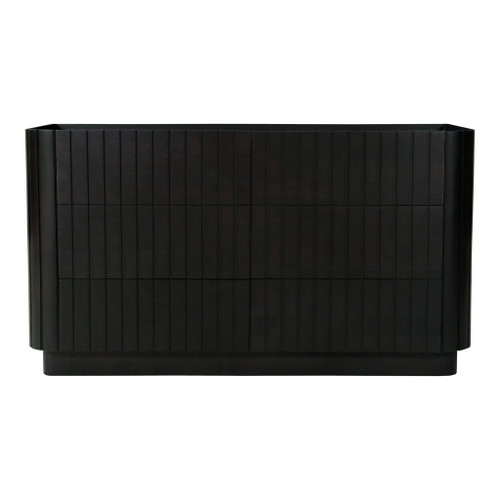 Povera - 6 Drawer Dresser - Black