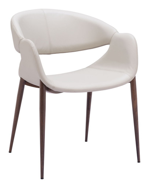 Limay - Dining Chair - Beige & Walnut