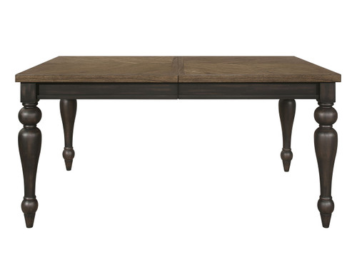Hilara - Dining Table (18 Leaf) - Charcoal / Nutmeg
