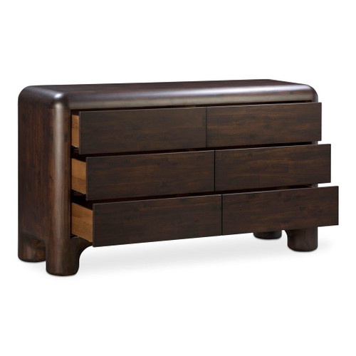 Rowan - 6 Drawer Dresser - Dark Brown