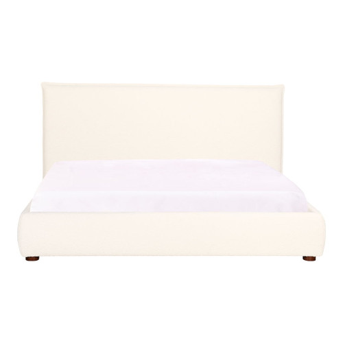 Recharge - Queen Upholstered Bed - White