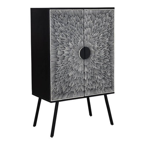 Sunburst - Wine Cabinet - Charcoal