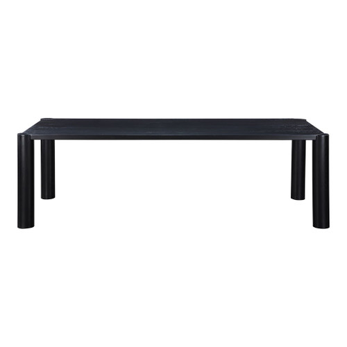 Post - Large Dining Table - Black Oak