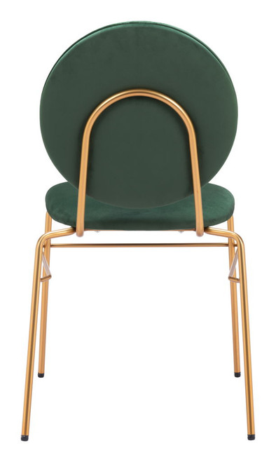 Odessa - Dining Chair (Set of 2) - Green & Gold