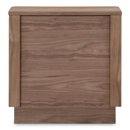 Round Off - Tall Nightstand - Dark Brown
