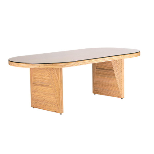 Caren - Oval Dining Table - Natural