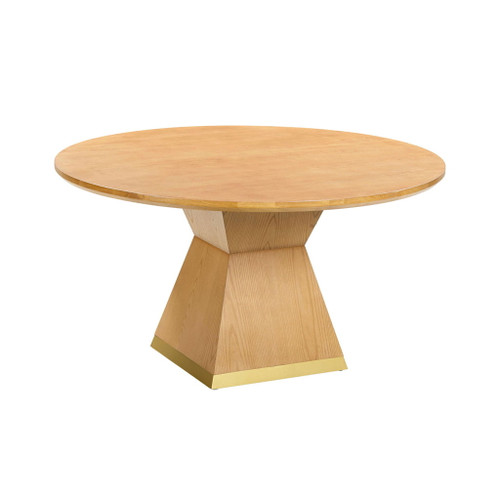 Nolan - Wood Round Dining Table - Natural