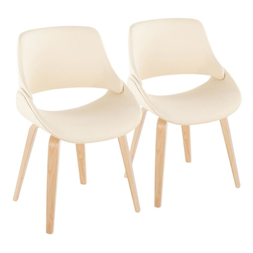 Fabrico - Chair (Set of 2) - Beige Legs