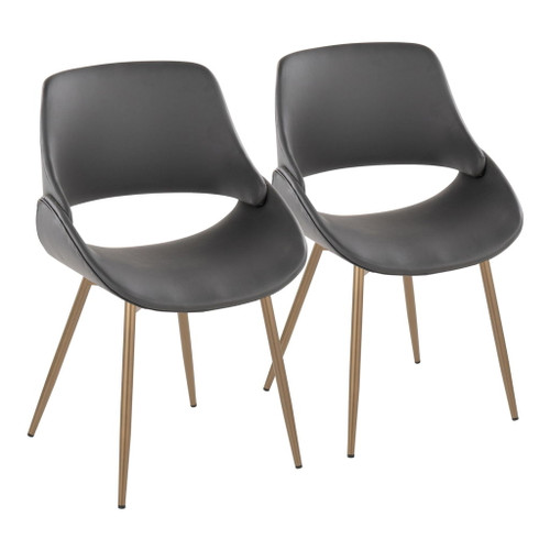 Fabrico - Chair (Set of 2) - Bronze Legs