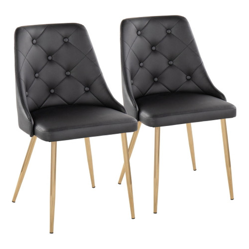 Marche - Chair (Set of 2) - Gold Legs