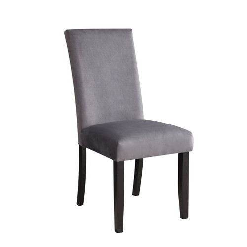 Napoli - Velvet Side Chair (Set of 2) - Gray