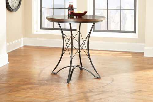 Adele - Round Counter Table - Dark Brown
