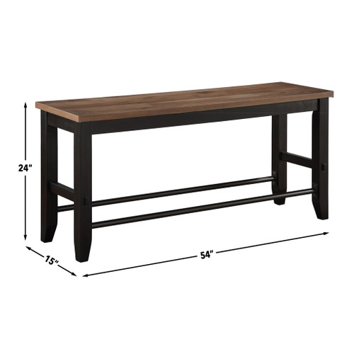 Bermuda - Counter Bench - Black