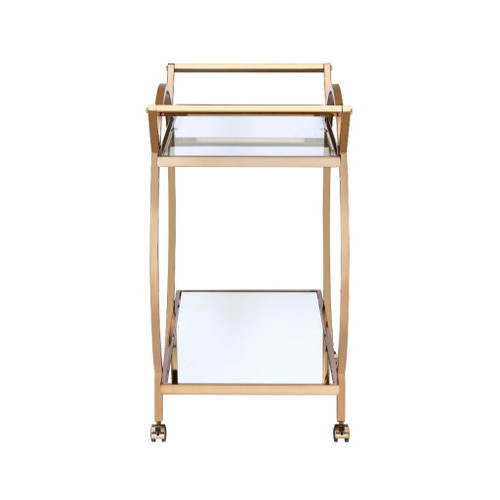 Traverse - Serving Cart - Champagne & Mirrored