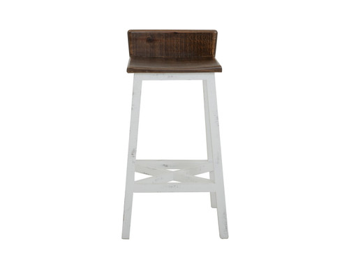 Pueblo - Wooden Seat & Base Stool (Set of 2)