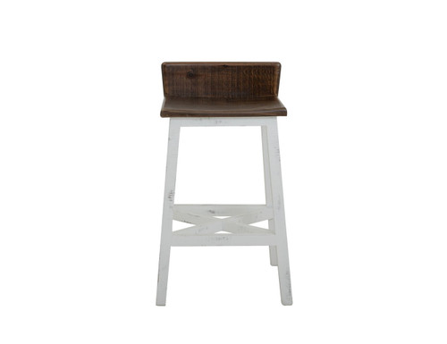 Pueblo - Wooden Seat & Base Stool (Set of 2)
