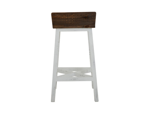 Pueblo - Wooden Seat & Base Stool (Set of 2)