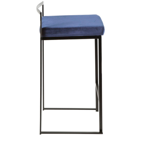 Fuji - Stackable Counter Stool With Cushion (Set of 2)