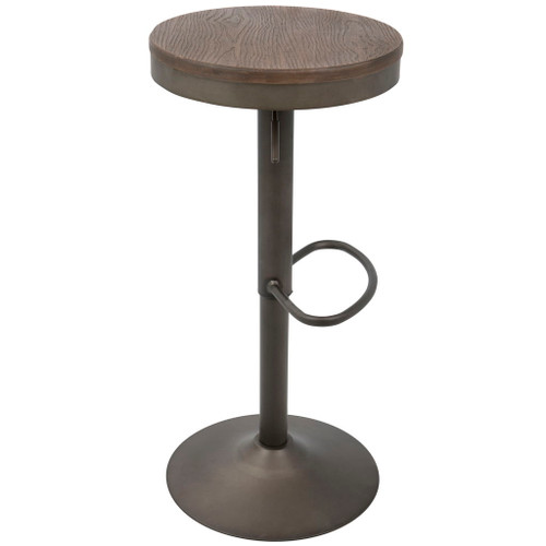 Dakota - Adjustable Barstool - Antique And Brown (Set of 2)