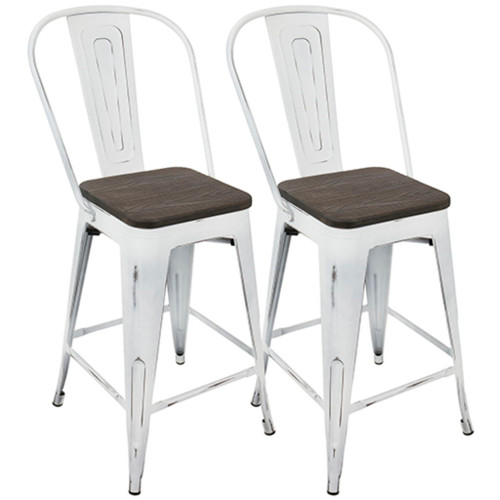 Oregon - High Back Counter Stool Set