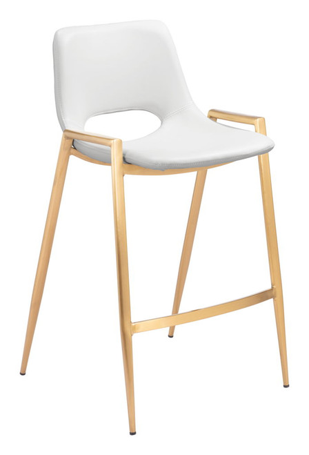 Desi - Counter Stool With Gold Legs (Set of 2)