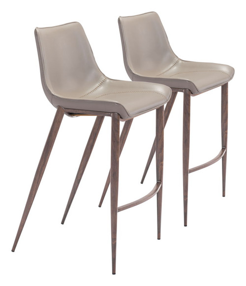 Magnus - Barstool With Black Legs (Set of 2)
