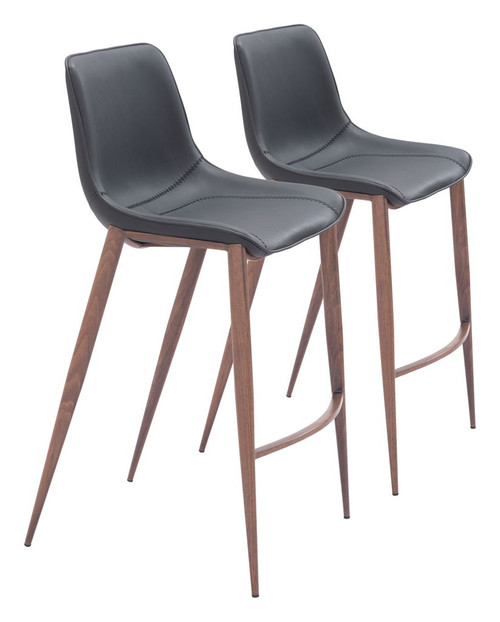 Magnus - Barstool With Black Legs (Set of 2)
