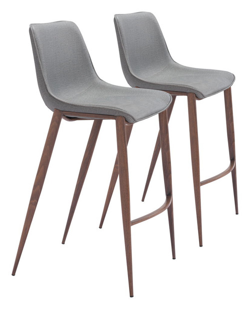 Magnus - Barstool With Black Legs (Set of 2)