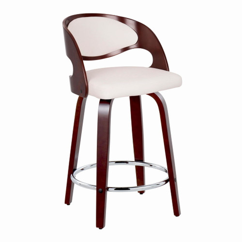 Pino - 24" Fixed-height Barstool (Set of 2) - Dark Brown