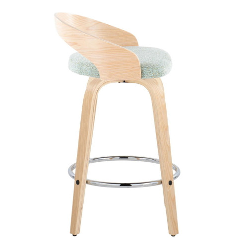 Grotto - 26" Fixed-Height Counter Stool (Set of 2) - Natural Base