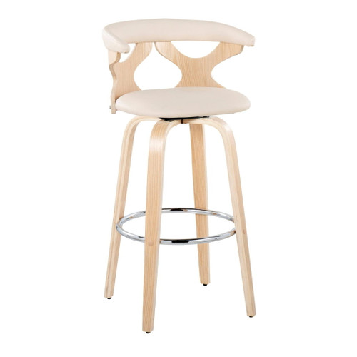 Gardenia - 30" Fixed-height Barstool (Set of 2) - Cream