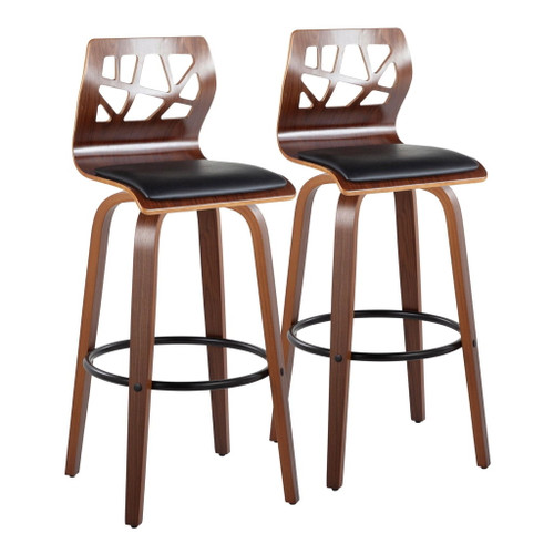 Folia - 30" Fixed-Height Barstool (Set of 2) - Round Base