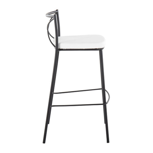 Modern Charlotte - 30" Fixed-Height Barstool (Set of 2)