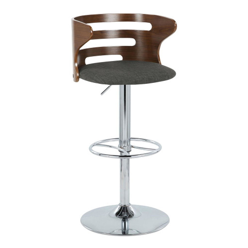 Cosi - Adjustable Barstool (Set of 2) - Silver Base