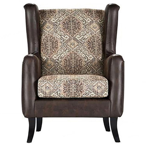 Elmbrook - Upholstered Rolled Arm Sofa Set With Intricate Wood