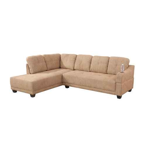 L Shaped Sectional in Latte F7314 by G Furniture