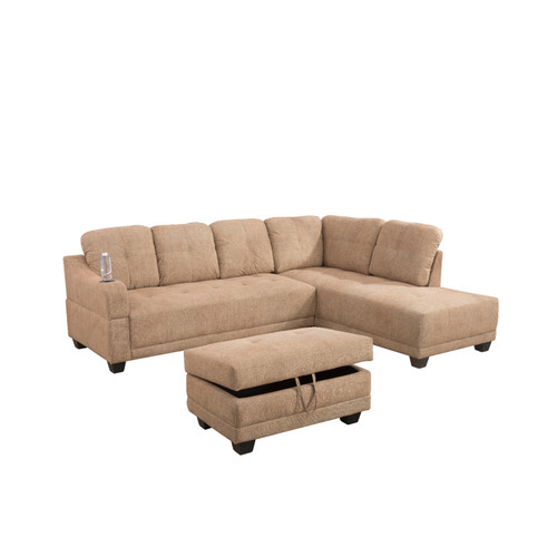 L Shaped Sectional in Latte