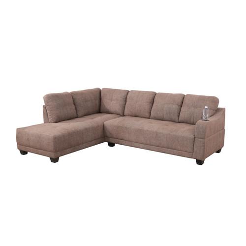 L Shaped Sectional in Cider F7313 by G Furniture