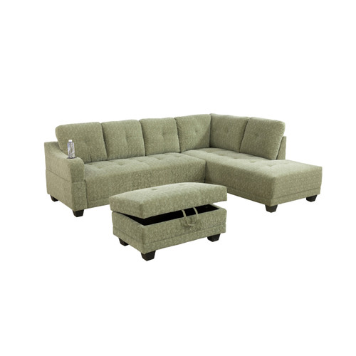 L Shaped Sectional in Pickle