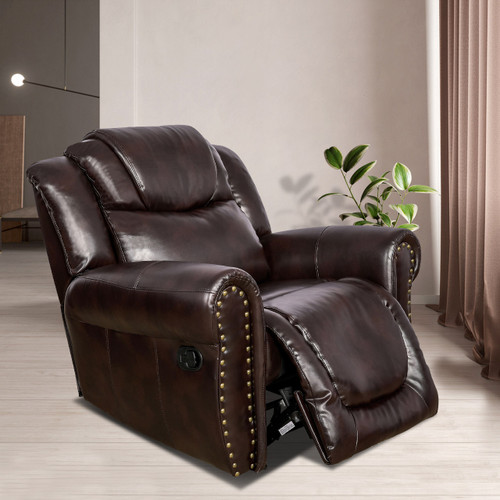 3-Piece Synthetic Leather Reclining Living Room Set