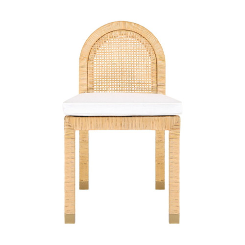Amara - Rattan Arched Back Dining Chair - Natural