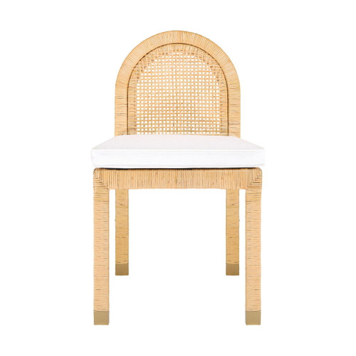 Amara - Rattan Arched Back Dining Chair - Natural