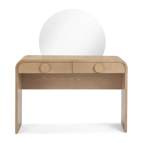 Moonrise - 2 Drawer Vanity Desk - Natural Ash