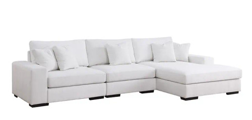 Comfy L Shaped Sectional in Chenille